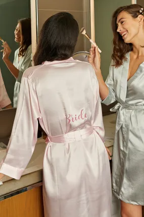 Bride Robe in Pretty Pink