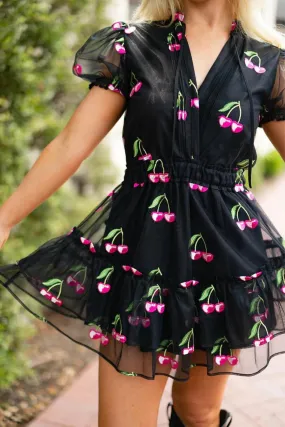 Buddylove: Clementine wild cherries dress