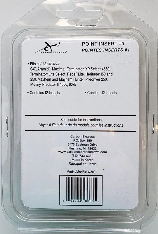 Carbon Express Point Insert #1 12pk