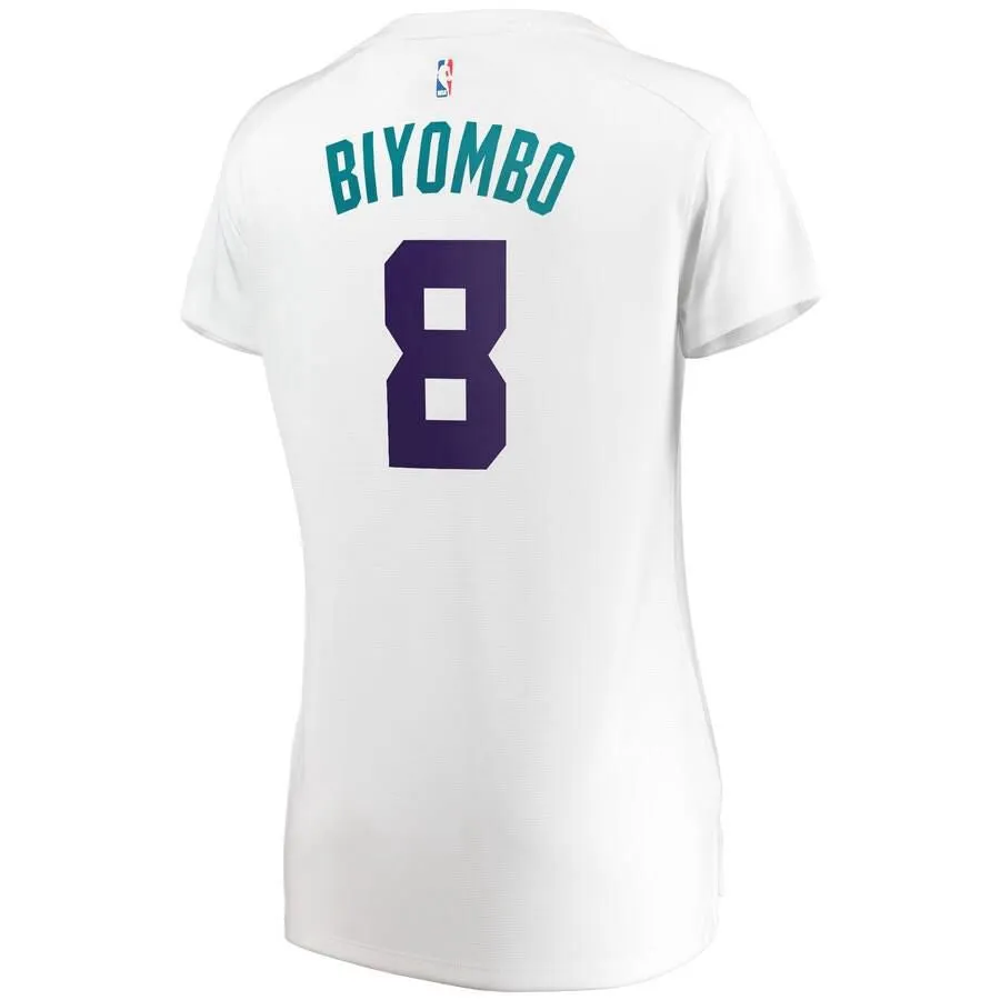 Charlotte Hornets Bismack Biyombo Fanatics Branded Fast Break Player Association Jersey Womens - White | Ireland E7478G4