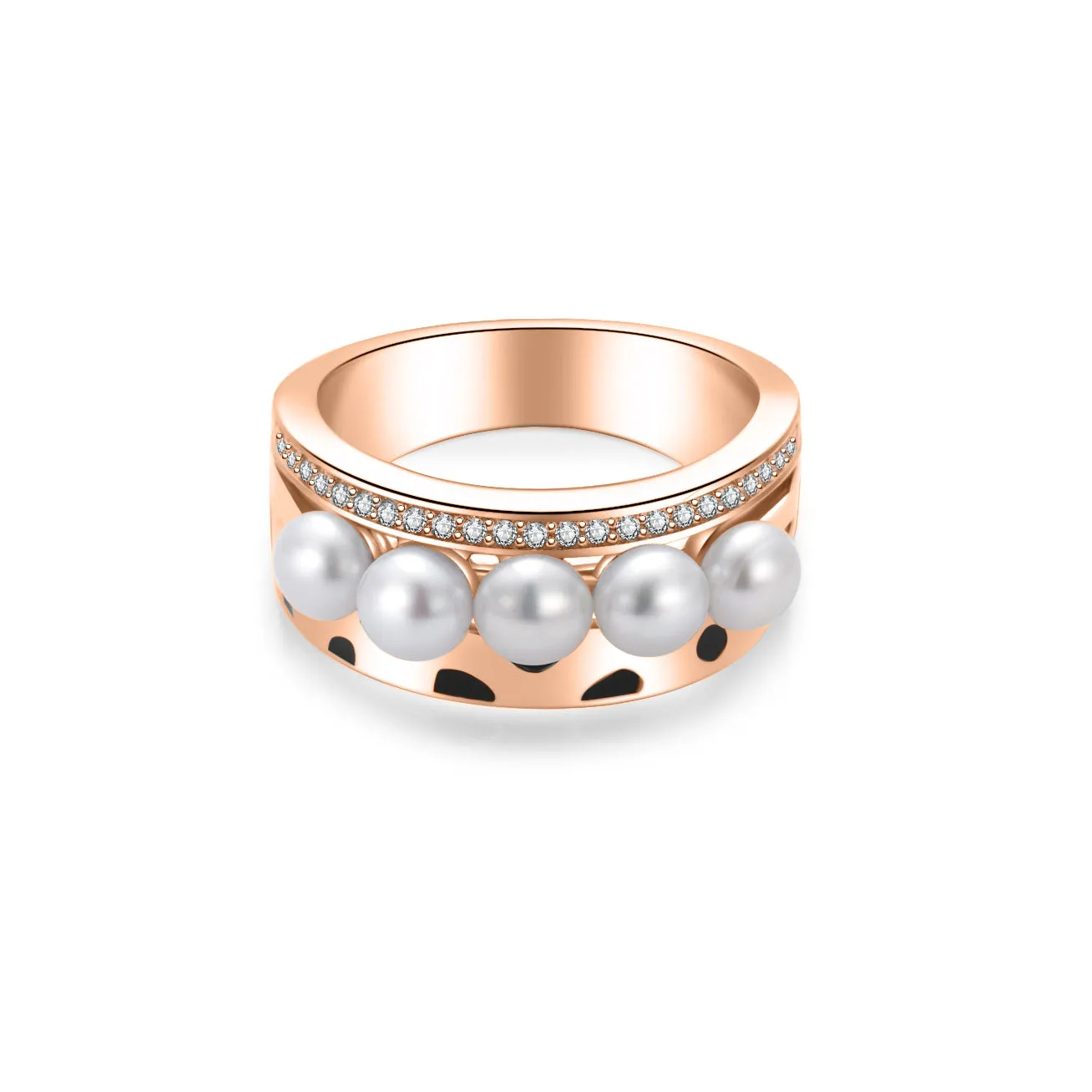 Cheetah Print Pearl Ring WR00278 | SAFARI