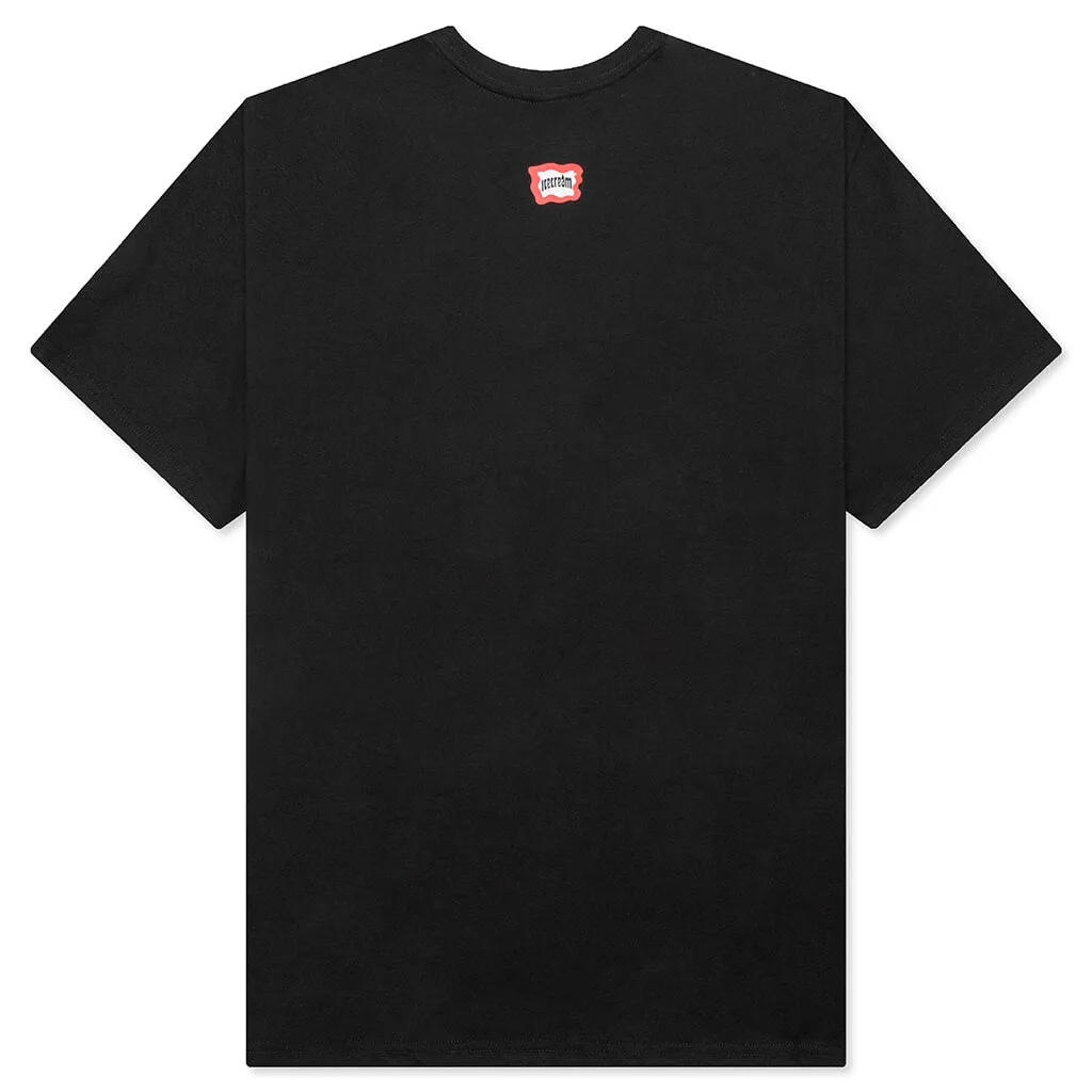 Cherry Face S/S Knit - Black