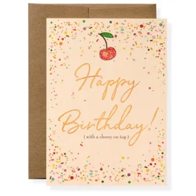 Cherry On Top Birthday Card