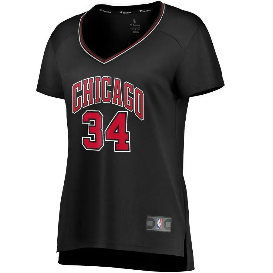 Chicago Bulls Wendell Carter Jr. Fanatics Branded Fast Break Player Statement Jersey Womens - Black | Ireland B7522E4