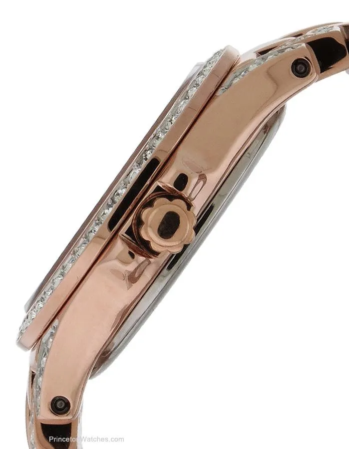 Citizen Ladies Crystal Silhouette Watch - Rose Gold-Tone - Mother of Pearl Dial