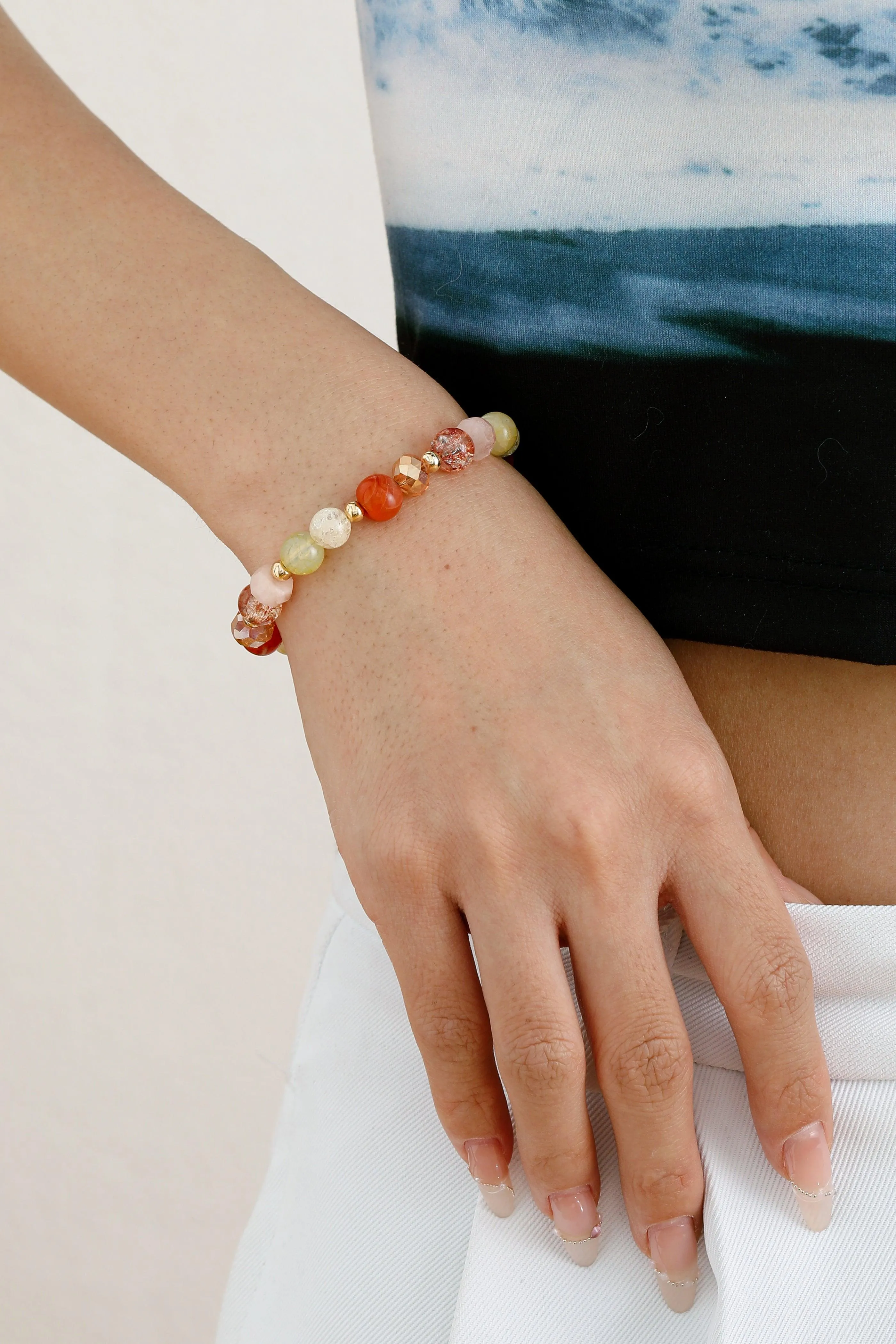 Citrus Blaze Crystal Bracelet