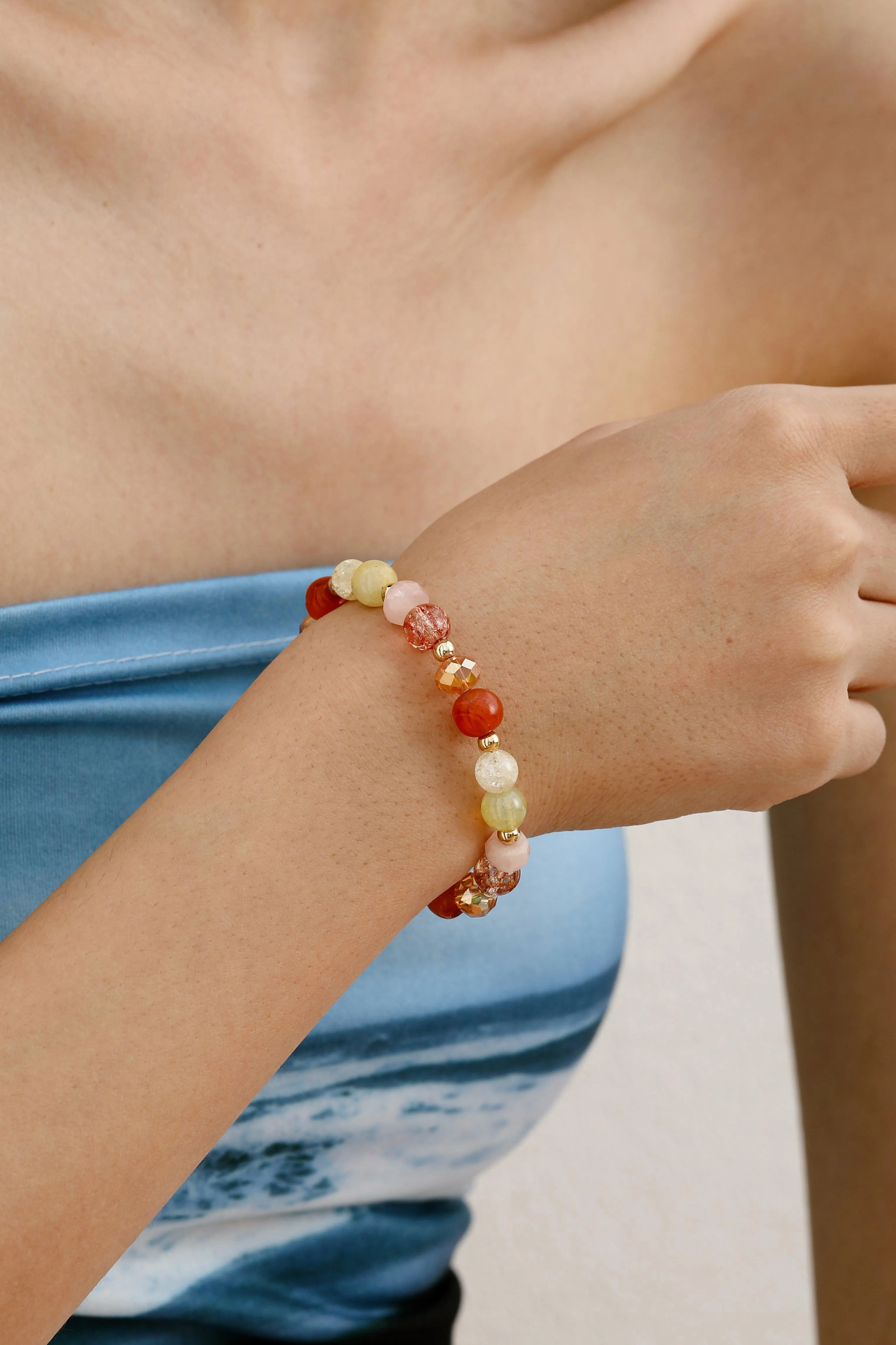 Citrus Blaze Crystal Bracelet