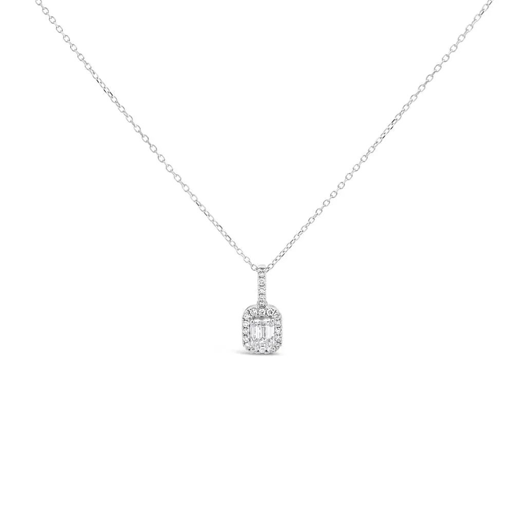 Clara by Martin Binder Diamond Halo Pendant Necklace (0.64 ct. tw.)