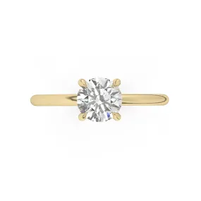 Classic Round Brilliant Cut Solitaire Engagement Ring