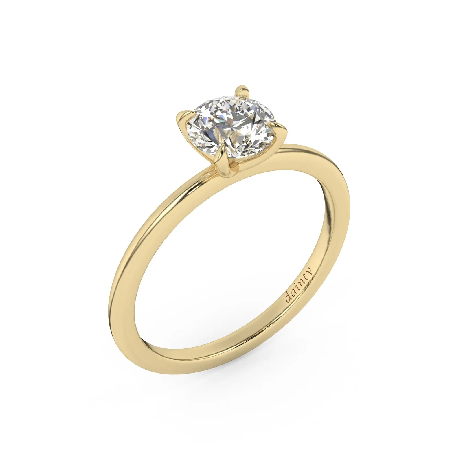 Classic Round Brilliant Cut Solitaire Engagement Ring