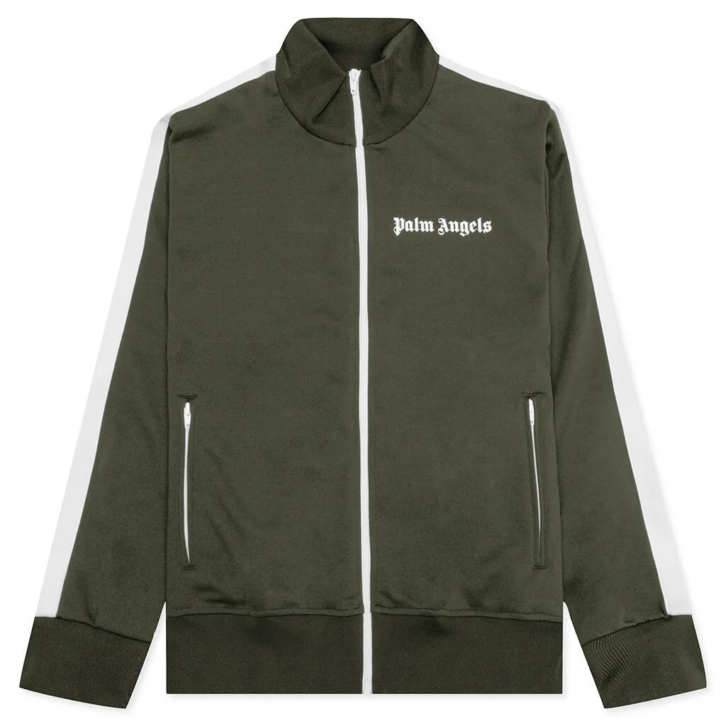 Classic Track Jacket - Military/White