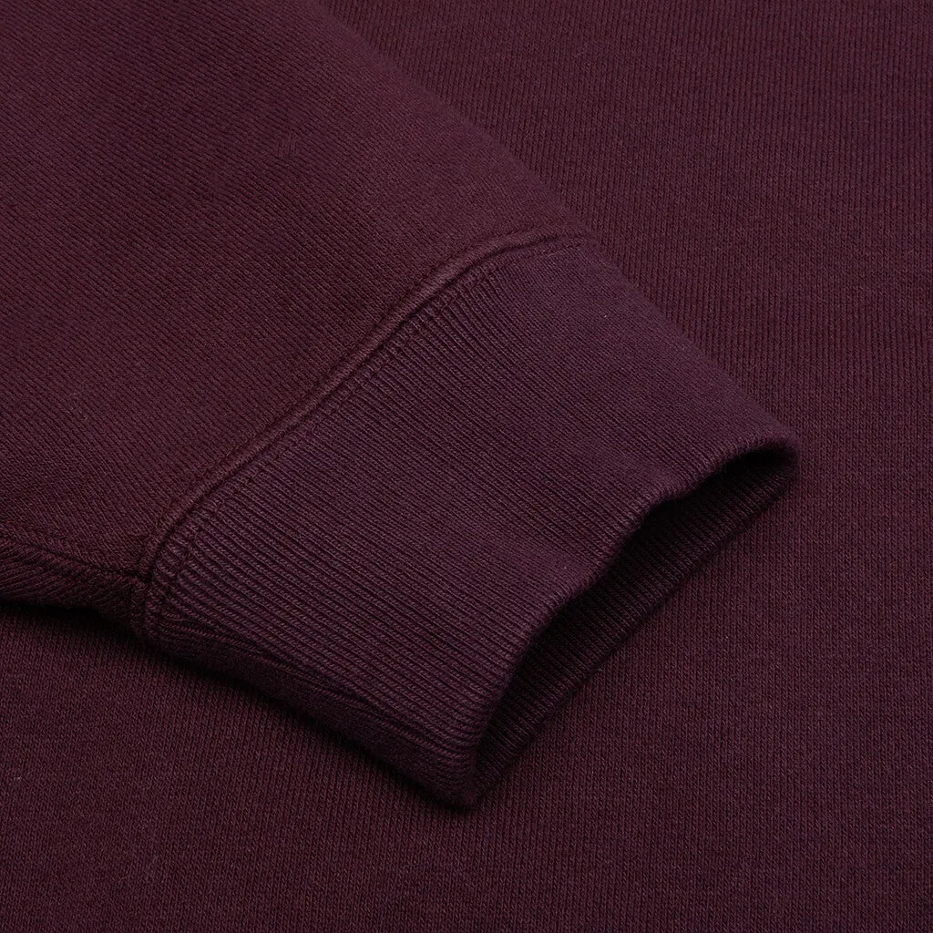 College CO L/S Hoodie - Burgundy