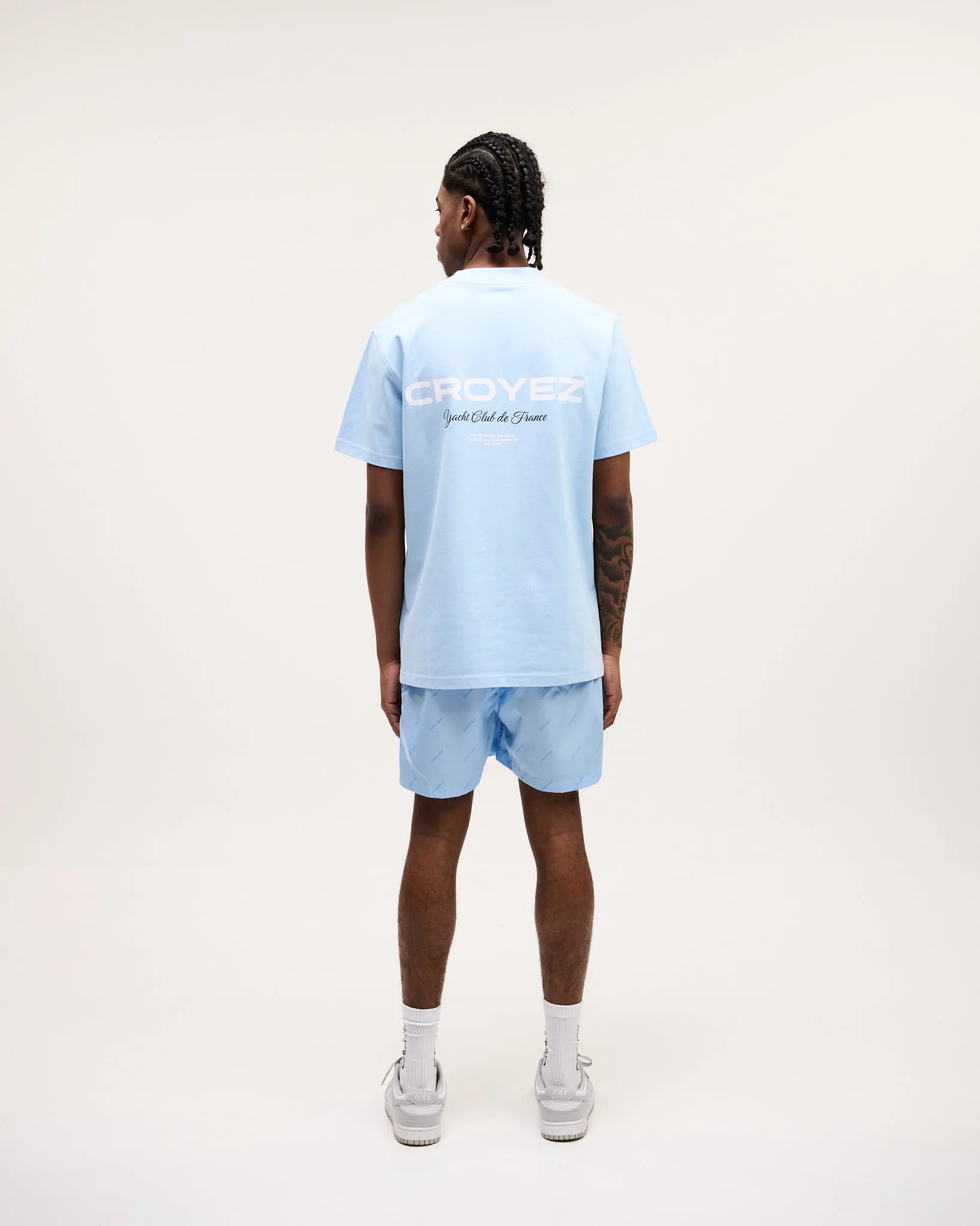 CROYEZ YACHT CLUB T-SHIRT - LIGHT BLUE/WHITE