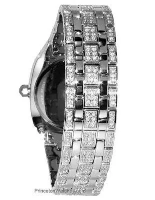 Crystal Mens Dress Watch by Bulova - Cushion Style Case - Day/Date Subdials