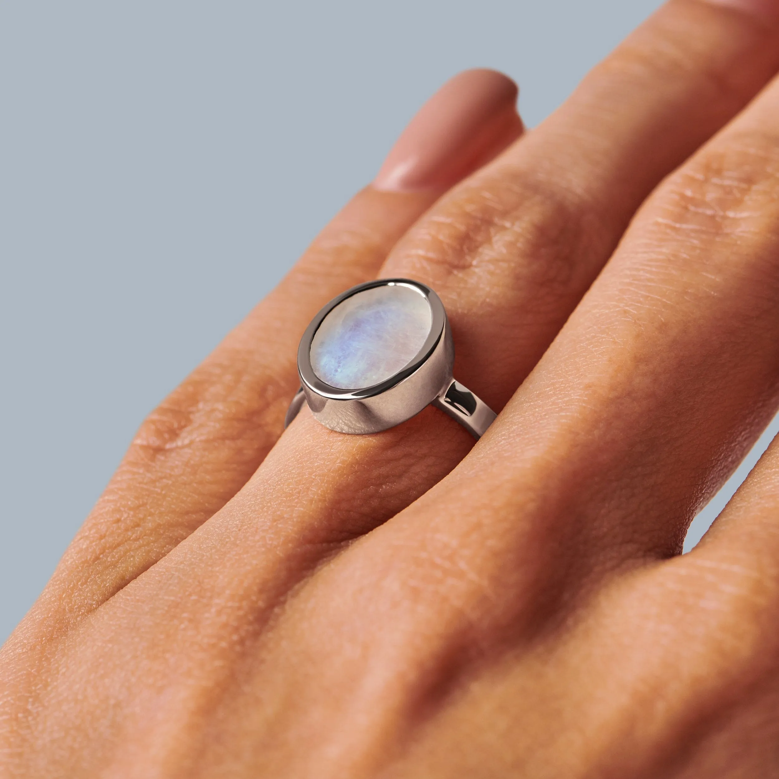 Crystal Ring - Enfolded Moonstone