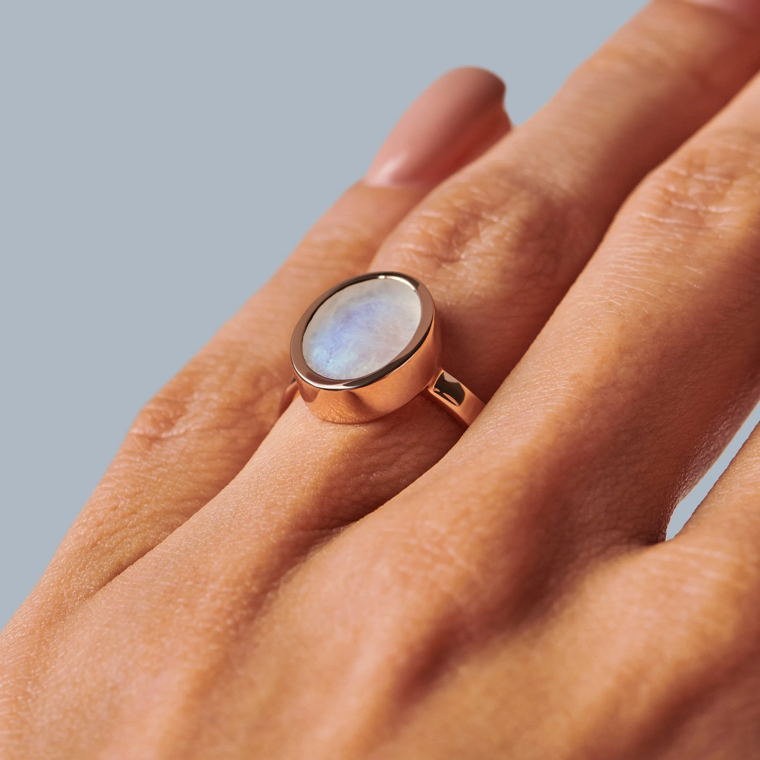 Crystal Ring - Enfolded Moonstone