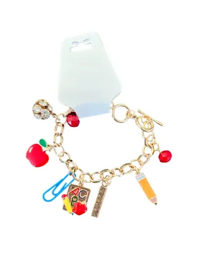 Crystal School Theme Bracelet