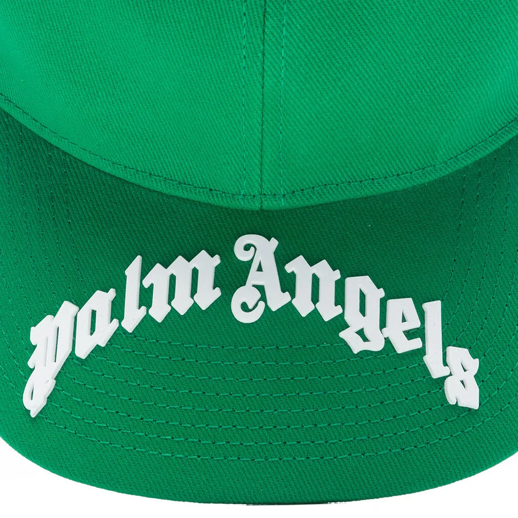 Curved Logo Cap - Green/White