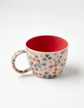 Ditsy Mug Raspberry