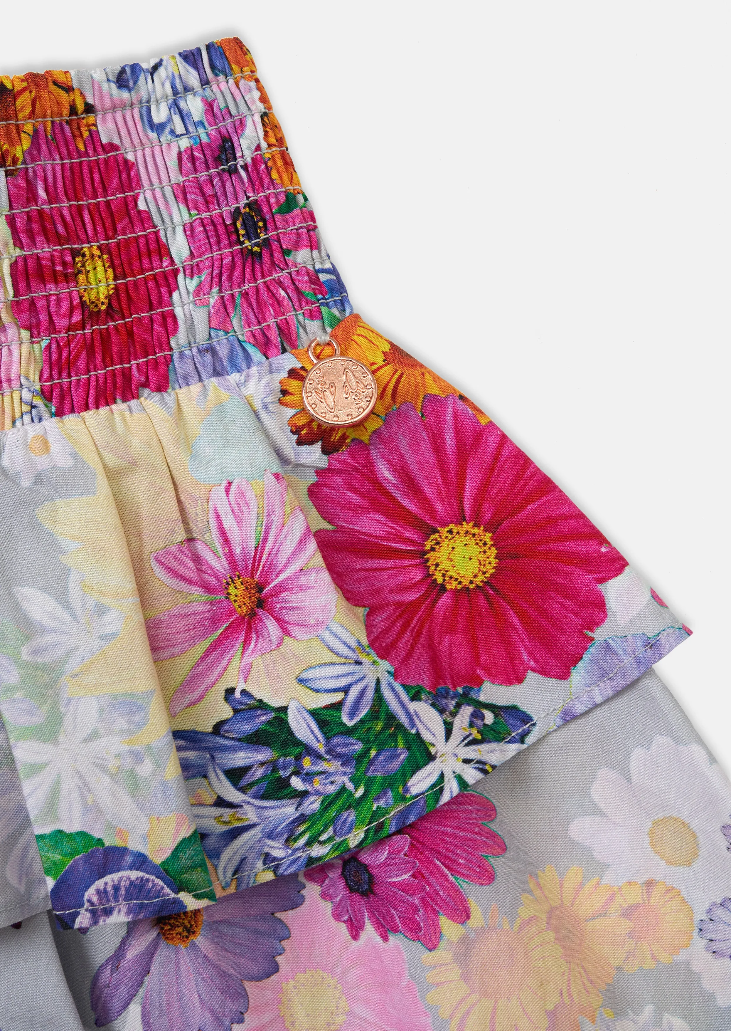 Eliza Shirred Flower Skirt