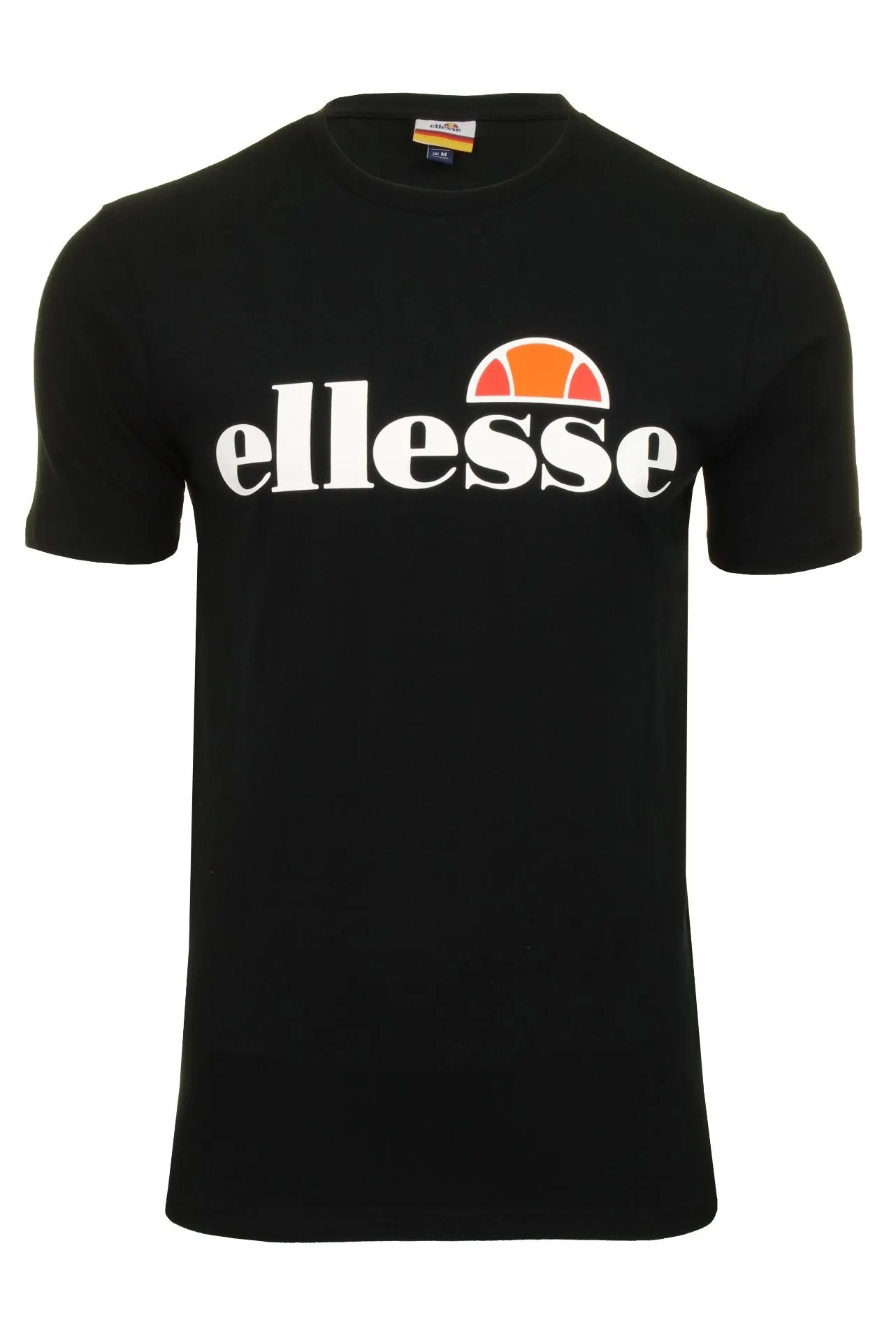 Ellesse Mens Logo Front Crew Neck T-Shirt 'PRADO' - Short Sleeved