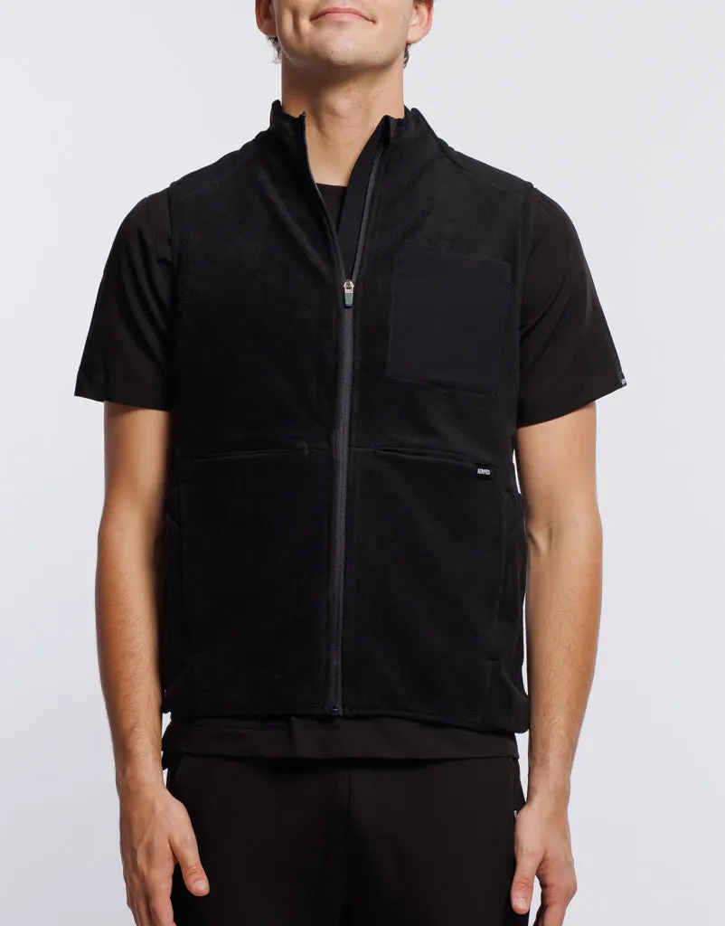 Essential Fleece Vest - Black