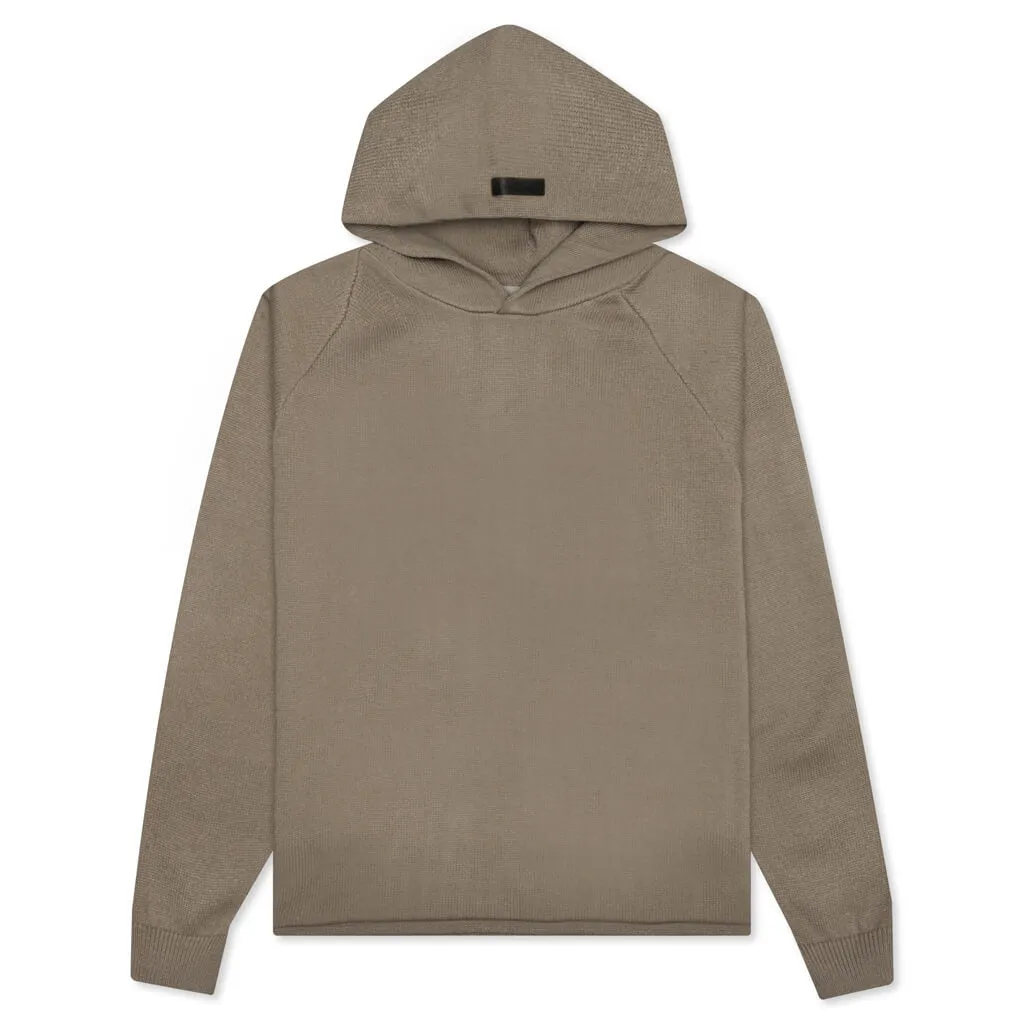 Essentials Knit Hoodie - Oak