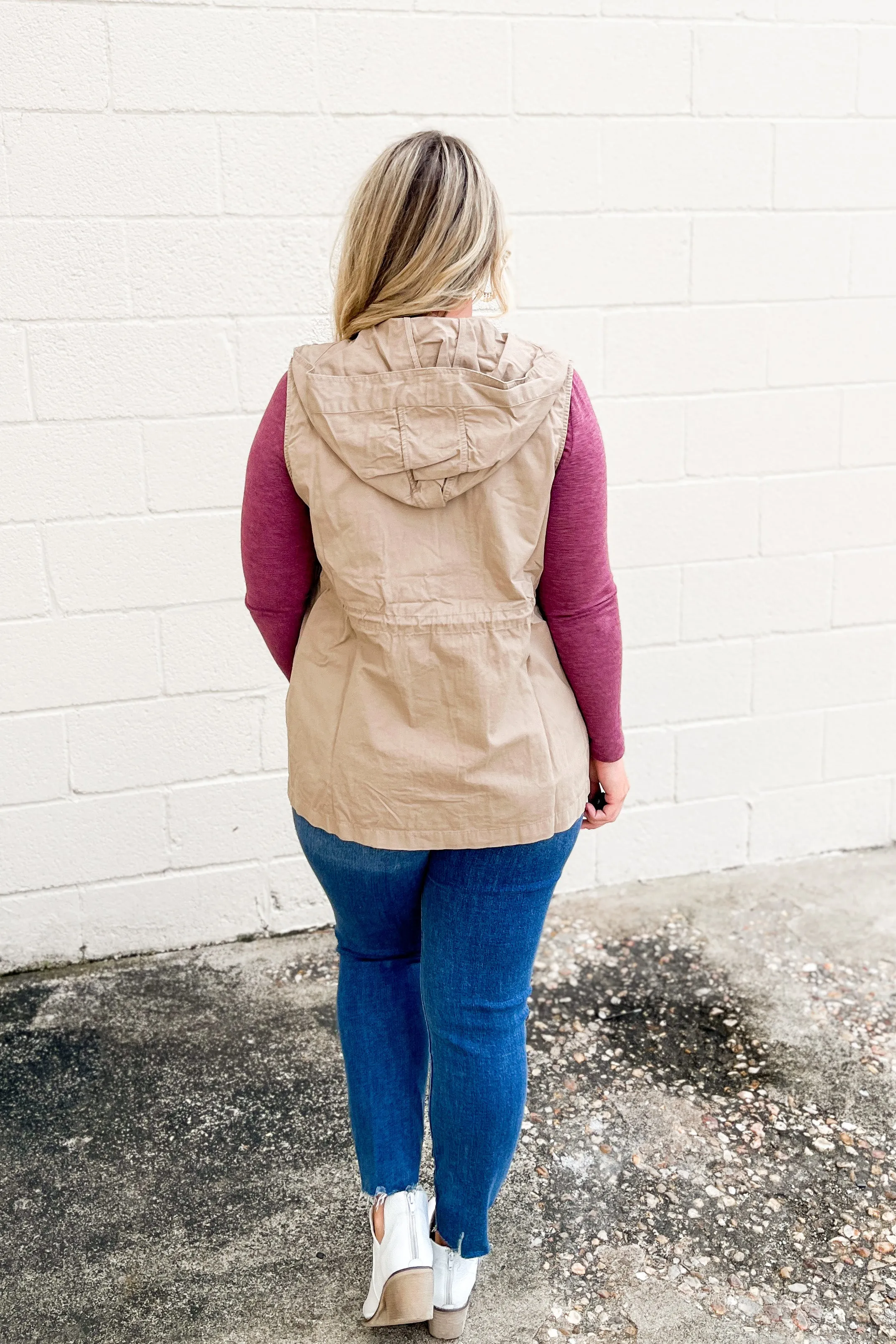 Everywhere You Go Utility Vest, Mocha