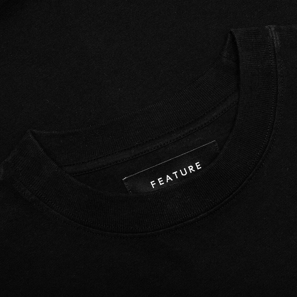 Feature x Wynn Logo Lock Up Tee - Black