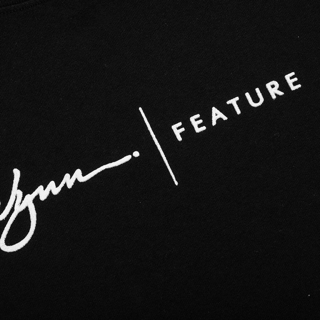 Feature x Wynn Logo Lock Up Tee - Black