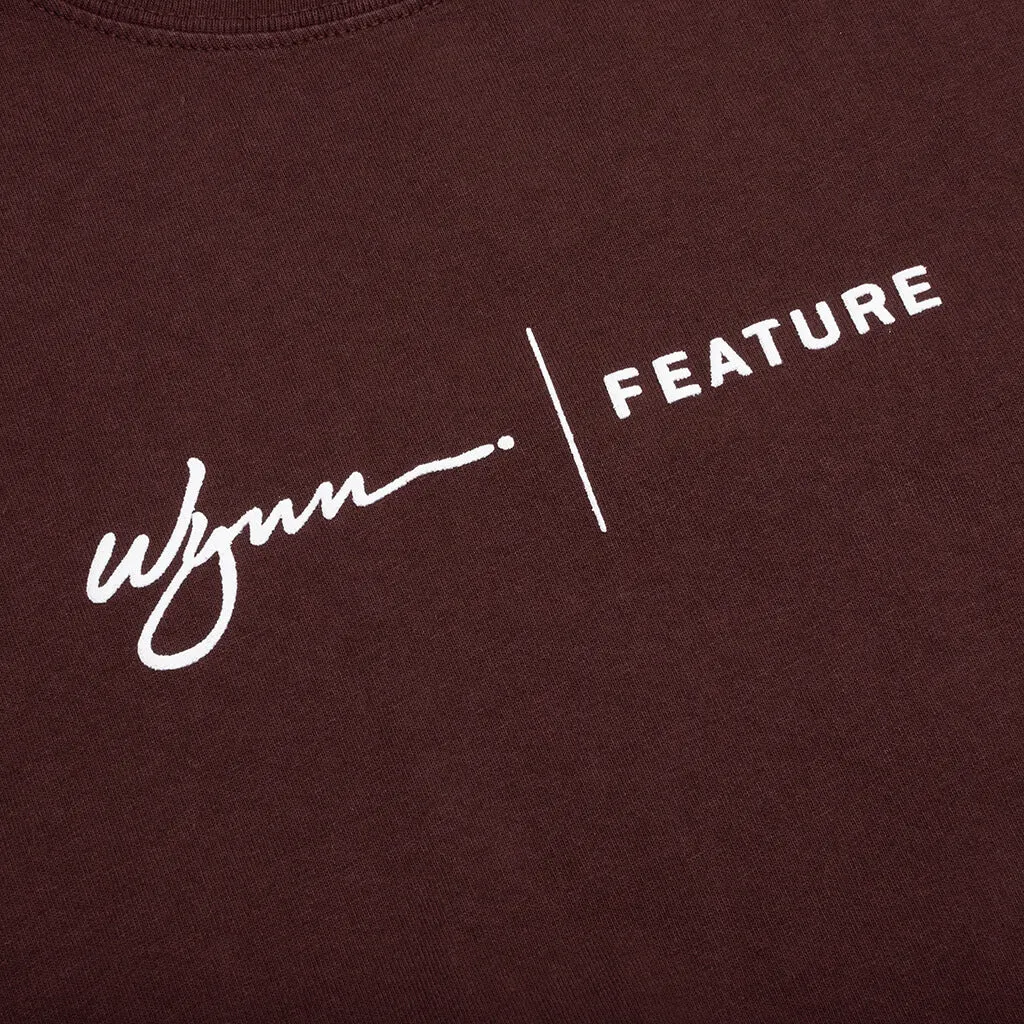 Feature x Wynn Logo Lock Up Tee - Huckleberry