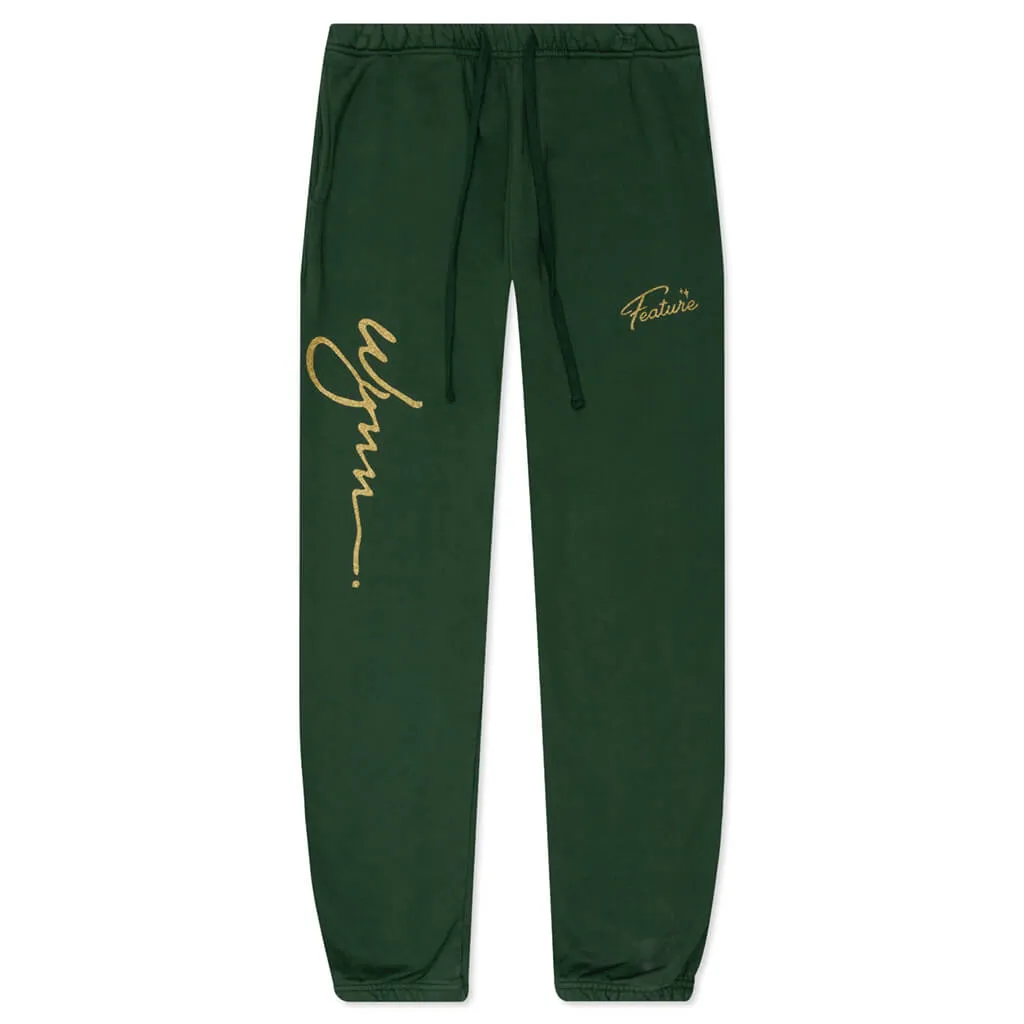 Feature x Wynn Shine Sweatpants - Dark Green