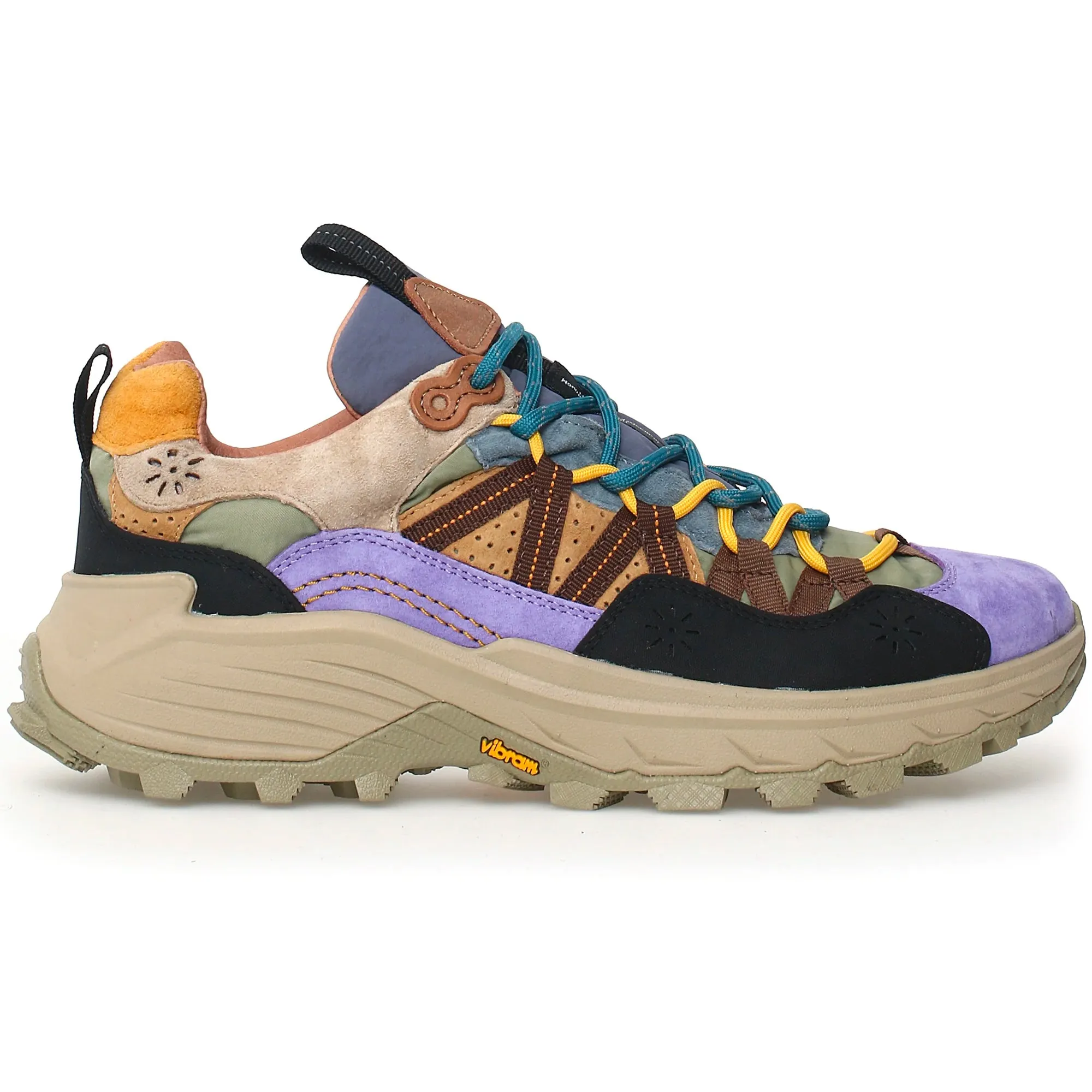 Flower Mountain Iwano Trainers - Ochre / Multi