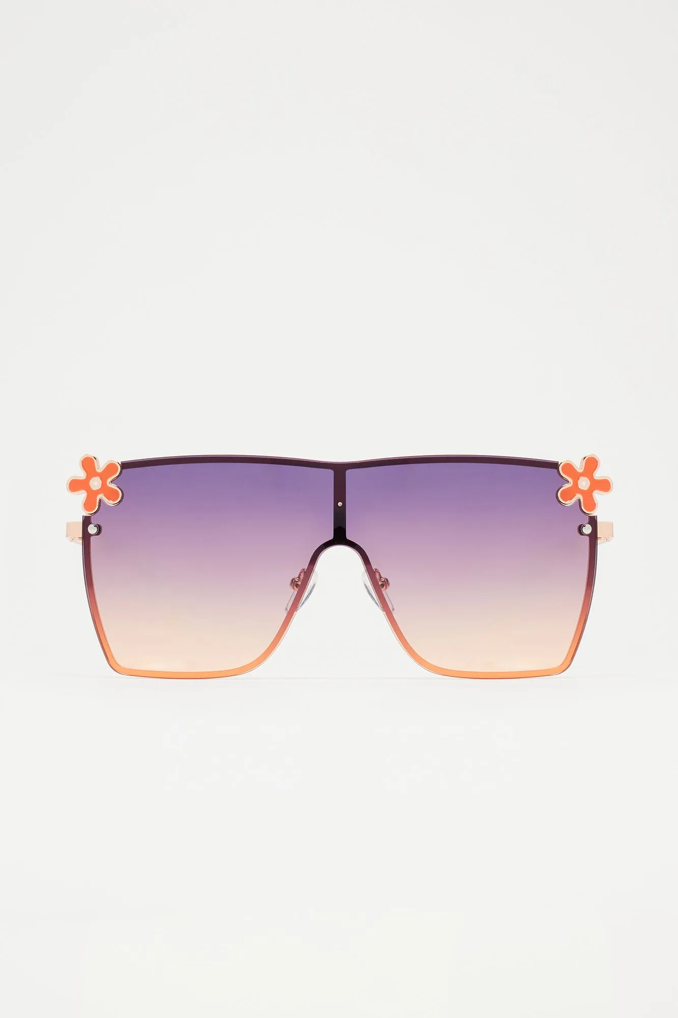 Flower Under The Sea Sunglasses - Orange