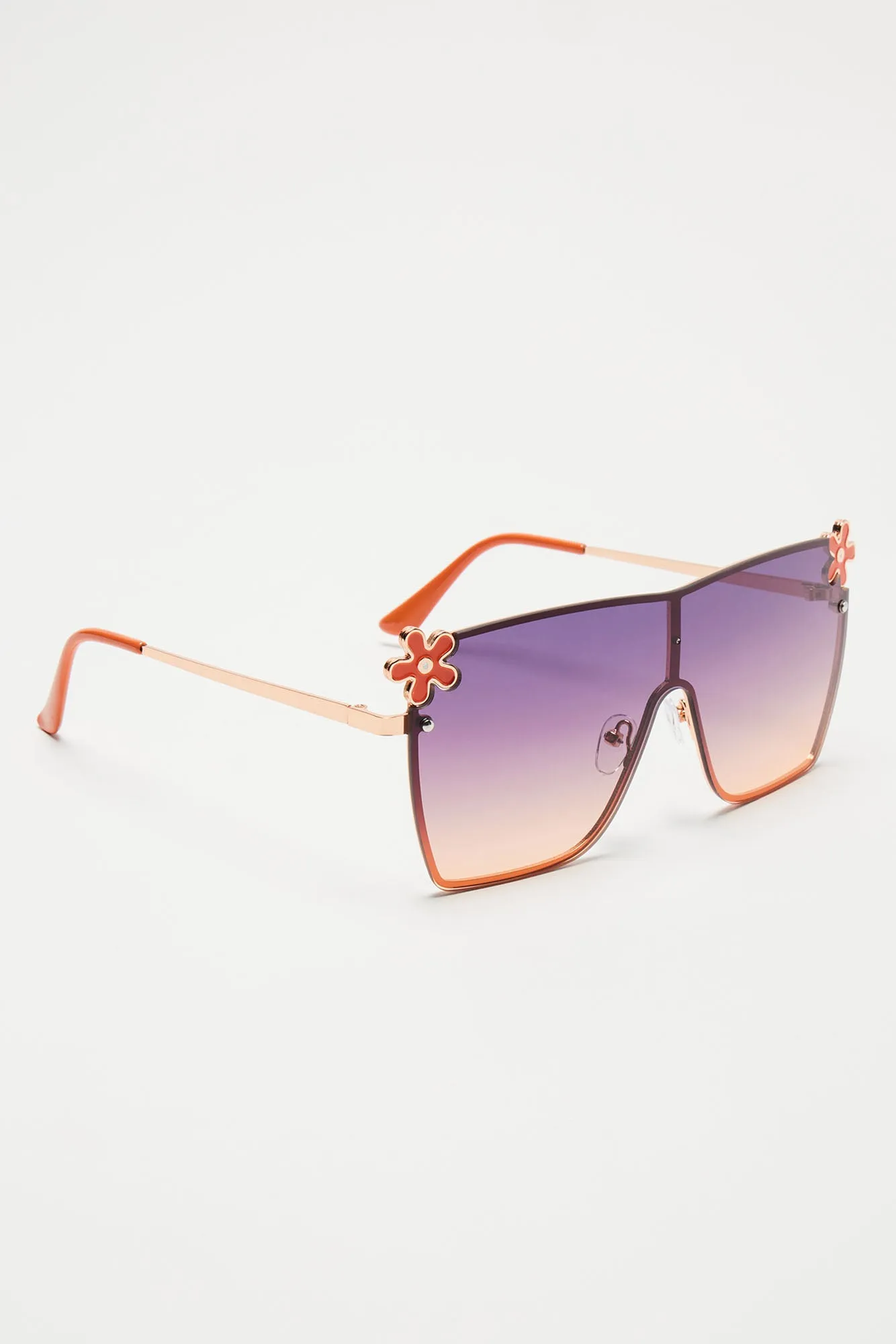 Flower Under The Sea Sunglasses - Orange