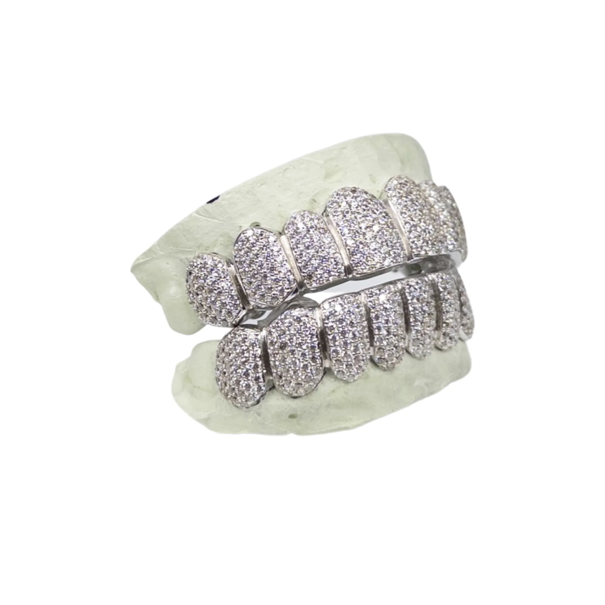 FULLY BUSTDOWN ICED GRILLZ (ZIG ZAG SETTING)