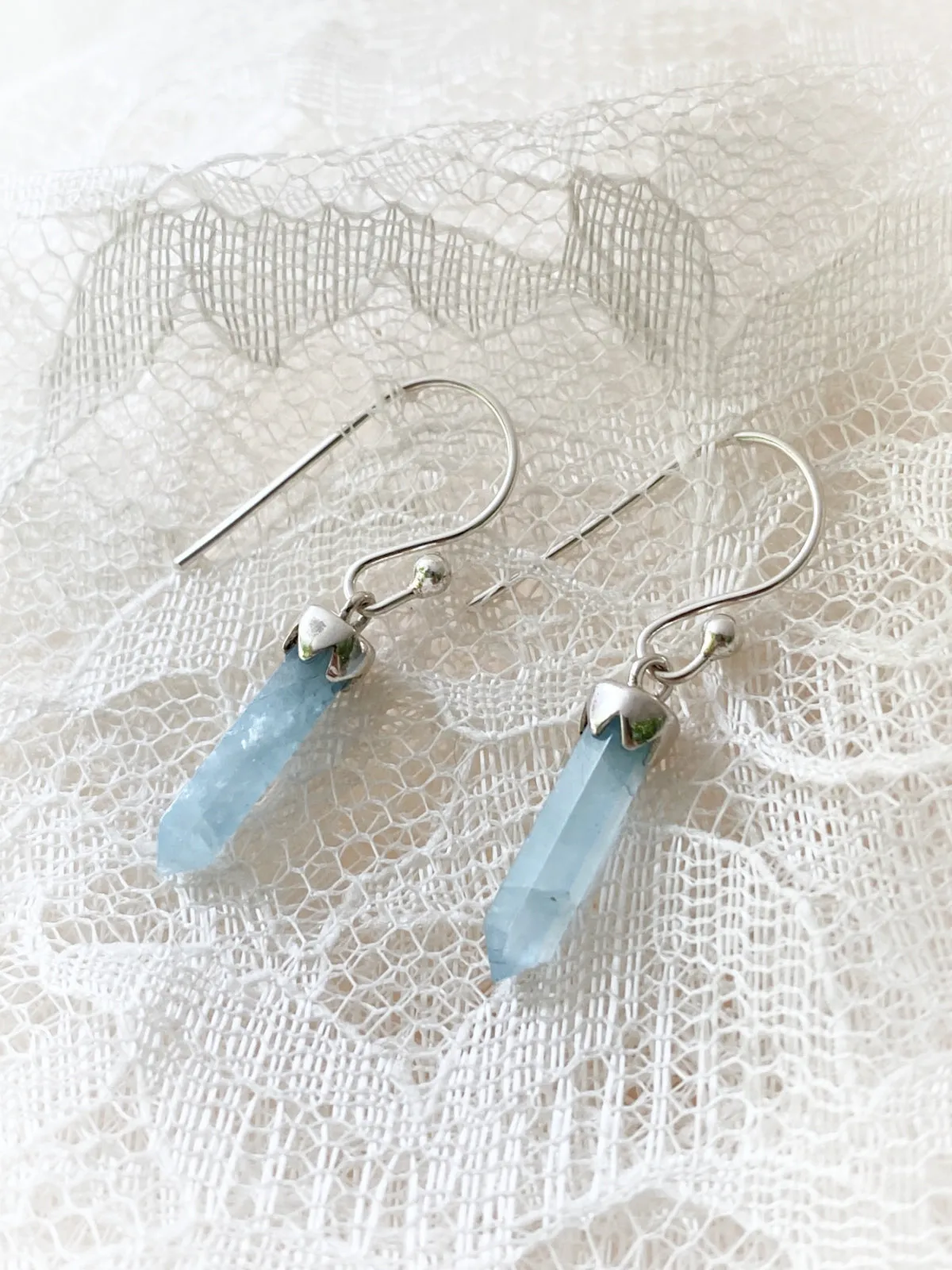 Gemstone Crystal Point Dangles