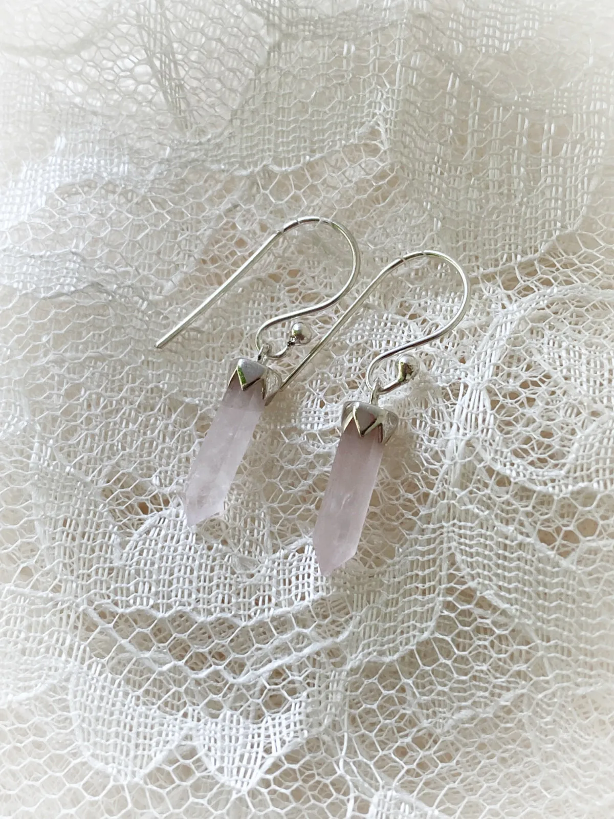 Gemstone Crystal Point Dangles