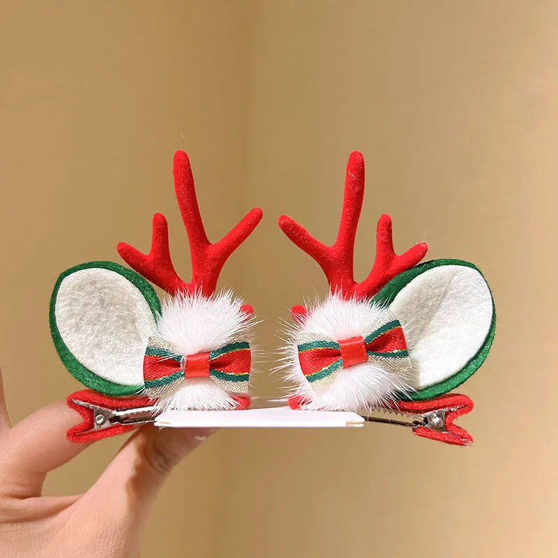 Girls Cute Moose Antlers Christmas Hair Bands Hair Accessories