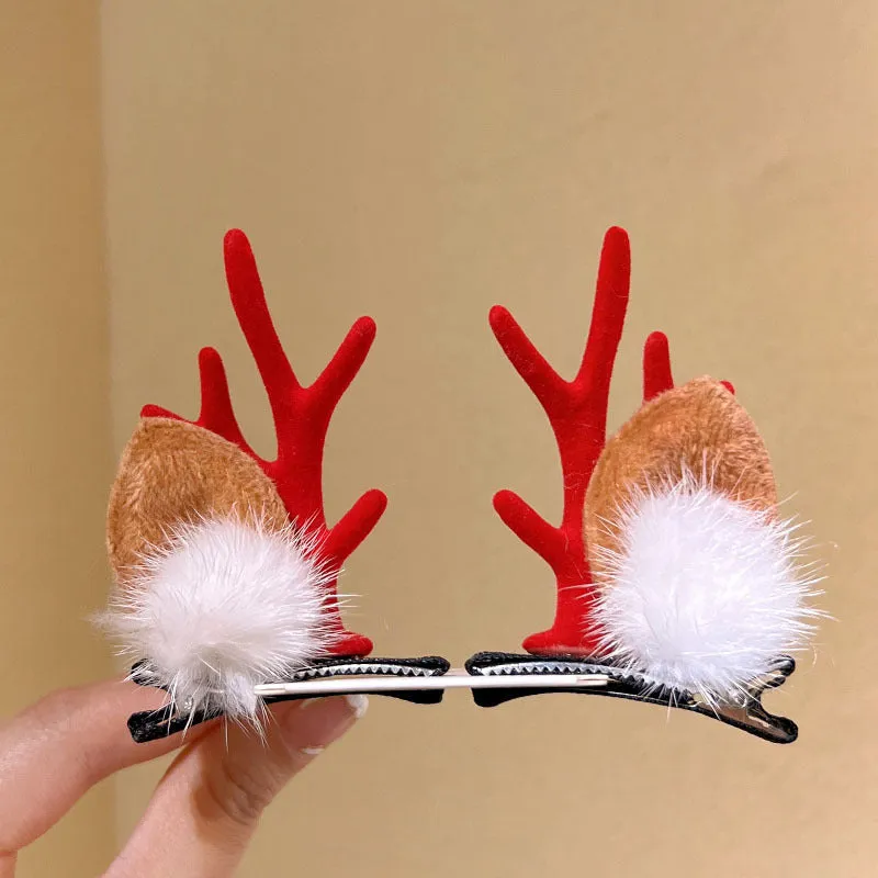 Girls Cute Moose Antlers Christmas Hair Bands Hair Accessories