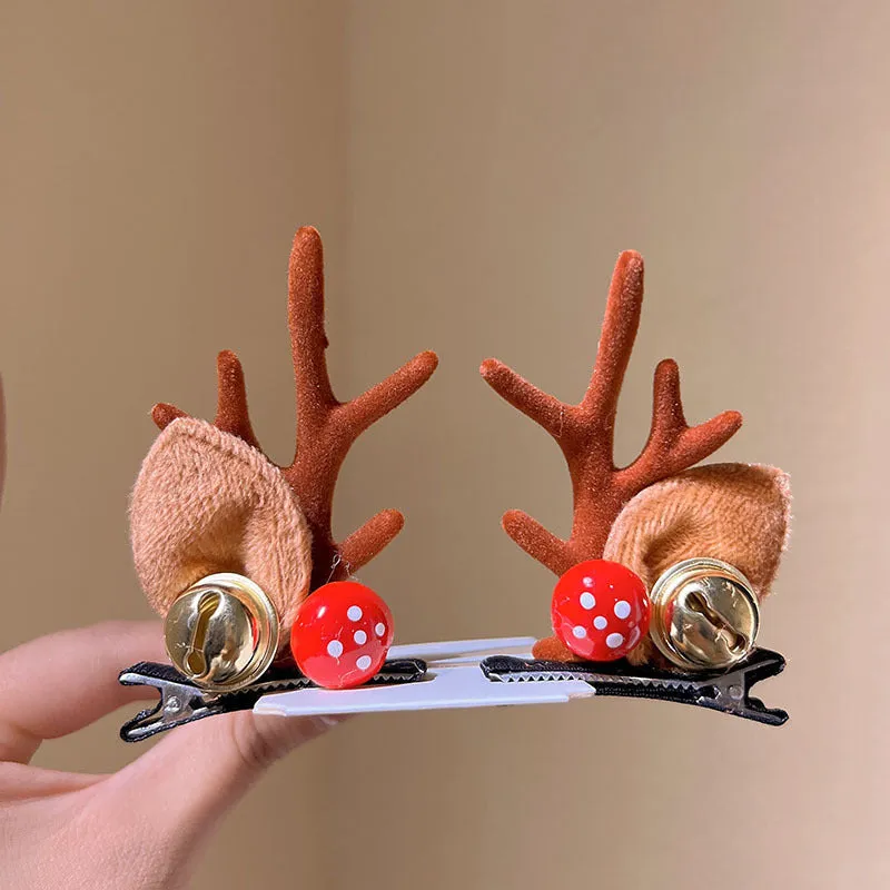 Girls Cute Moose Antlers Christmas Hair Bands Hair Accessories