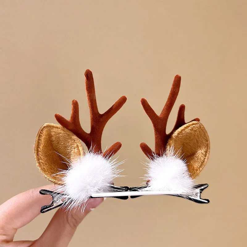 Girls Cute Moose Antlers Christmas Hair Bands Hair Accessories