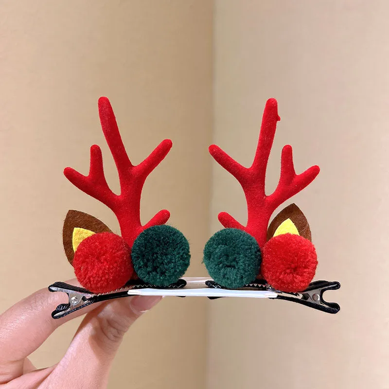 Girls Cute Moose Antlers Christmas Hair Bands Hair Accessories