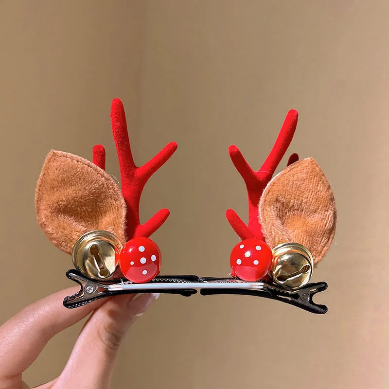 Girls Cute Moose Antlers Christmas Hair Bands Hair Accessories