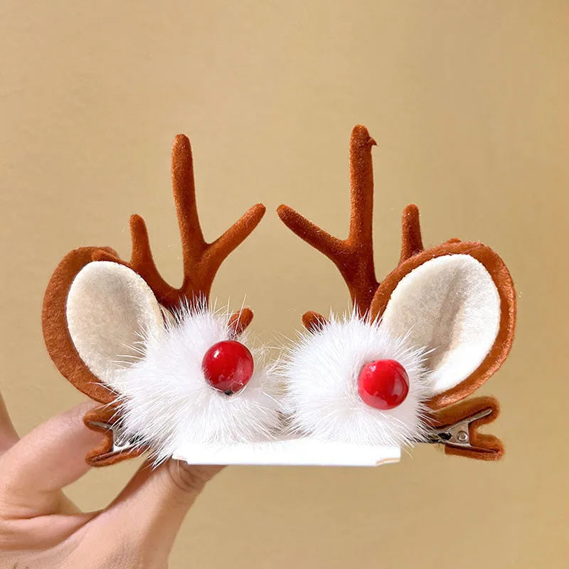 Girls Cute Moose Antlers Christmas Hair Bands Hair Accessories