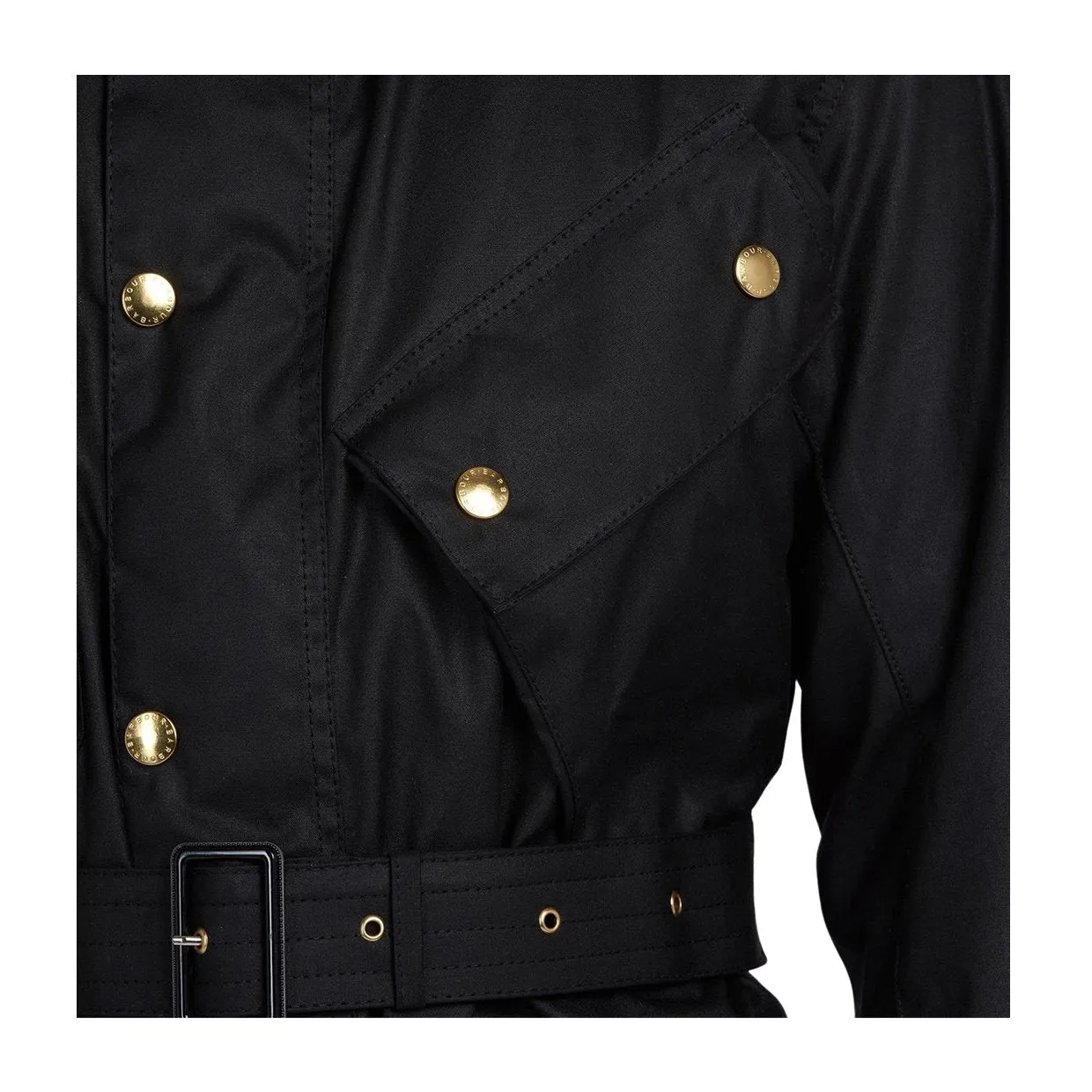 Giubbino Barbour International Original Waxed Nero