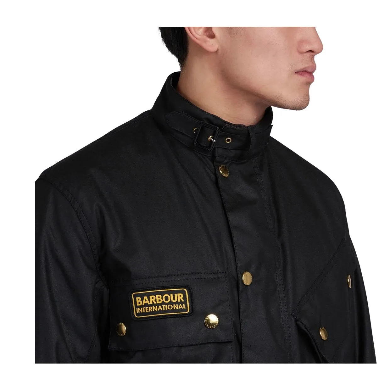 Giubbino Barbour International Original Waxed Nero