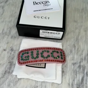 GUCCI Crystal Embellished Hair Clip