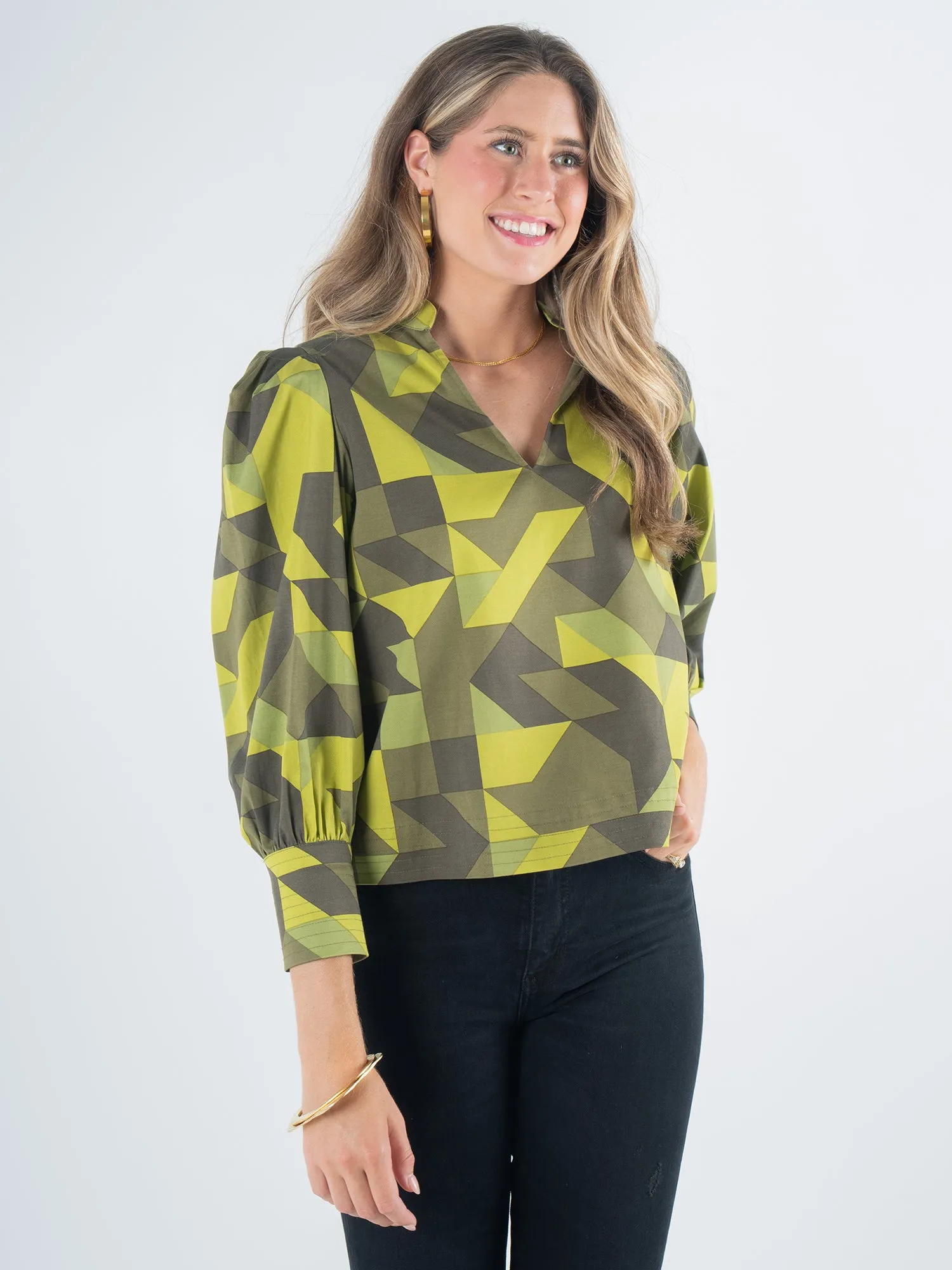 Hampton Top - Olive Prism