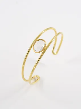 Herkimer Diamond Harmony Bangle